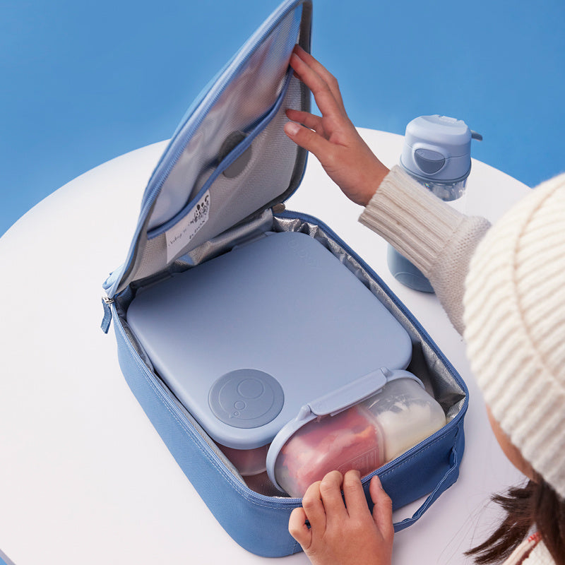 Lunchbox z przegródkami B.box  –  bez BPA, szczelny, pojemny i idealny na cały dzień, kolor: niebieski