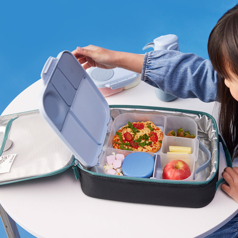 Lunchbox z przegródkami B.box  –  bez BPA, szczelny, pojemny i idealny na cały dzień, kolor: niebieski