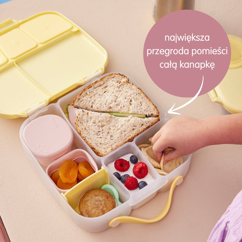 Lunchbox z przegródkami B.box  –  bez BPA, szczelny, pojemny i idealny na cały dzień, kolor: miętowy