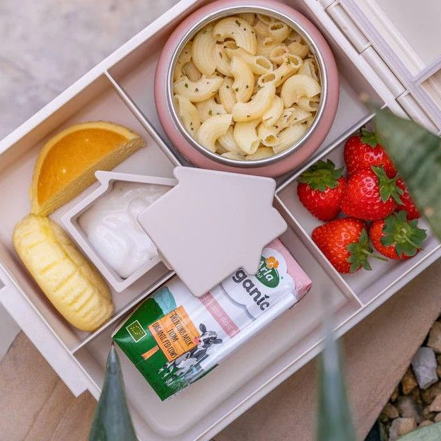 Grand Lunch Box Citron Ballerina – śniadaniówka z 4 przegródkami i termosem, szczelna, stylowa i praktyczna, wzór: baleriny