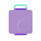 OmieBox Purple Plum – fioletowy lunchbox z termosem, przegródkami i uchwytem, idealny do szkoły i przedszkola.