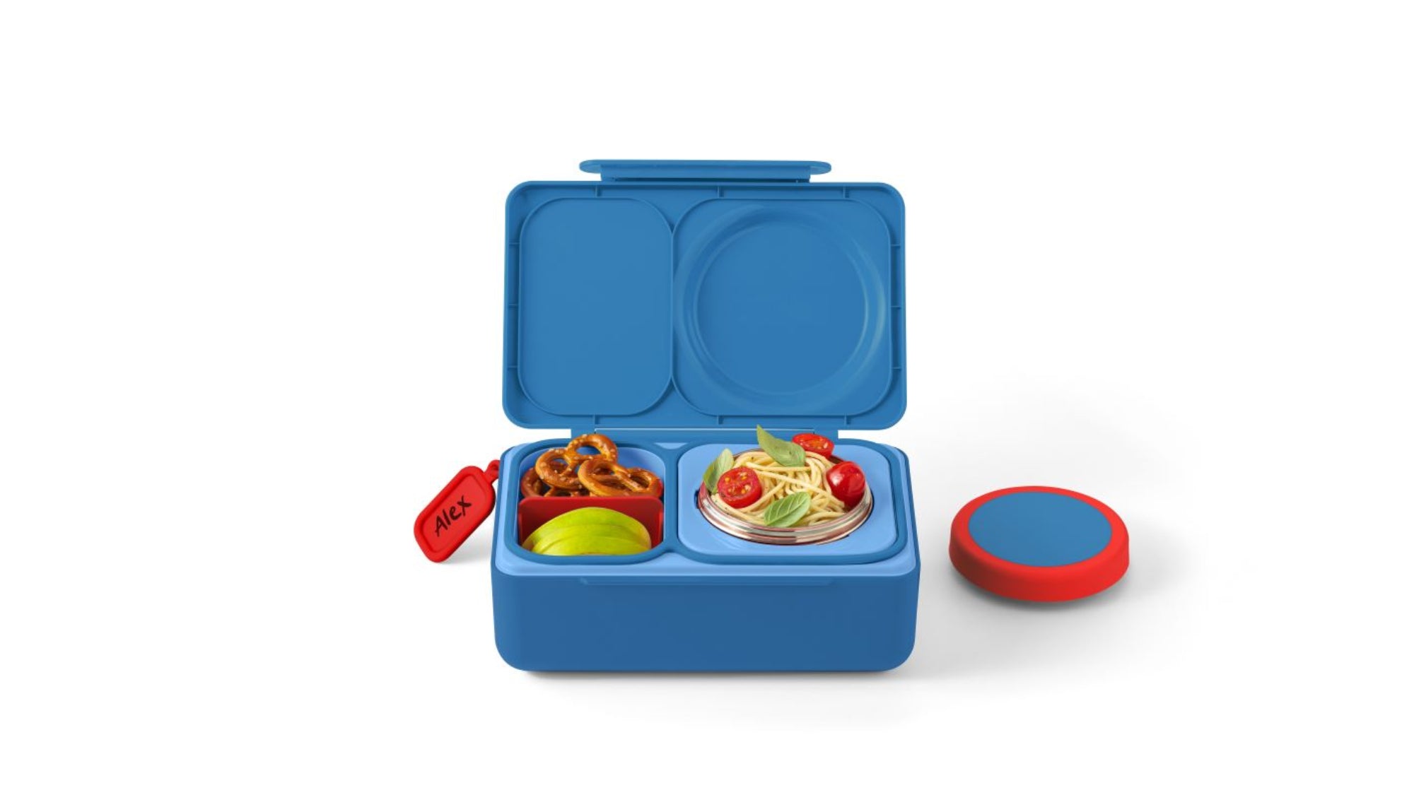 Lunchbox z termosem OmieBox Up Cosmic Blue – szczelny, pojemny i stylowy, idealny do szkoły i pracy