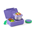 Lunchbox z termosem OmieBox Up Glaxy Purple – szczelny, pojemny i stylowy, idealny do szkoły i pracy