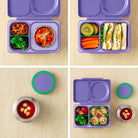 Lunchbox z termosem OmieBox Up Glaxy Purple – szczelny, pojemny i stylowy, idealny do szkoły i pracy