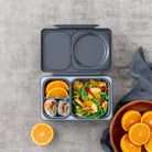Lunchbox z termosem OmieBox Up Graphite – szczelny, pojemny i stylowy, idealny do szkoły i pracy