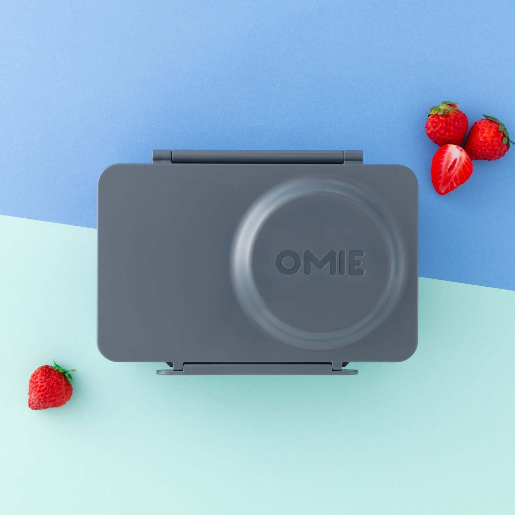 Lunchbox z termosem OmieBox Up Graphite – szczelny, pojemny i stylowy, idealny do szkoły i pracy