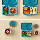 Lunchbox z termosem OmieBox Up Teal Green– szczelny, pojemny i stylowy, idealny do szkoły i pracy