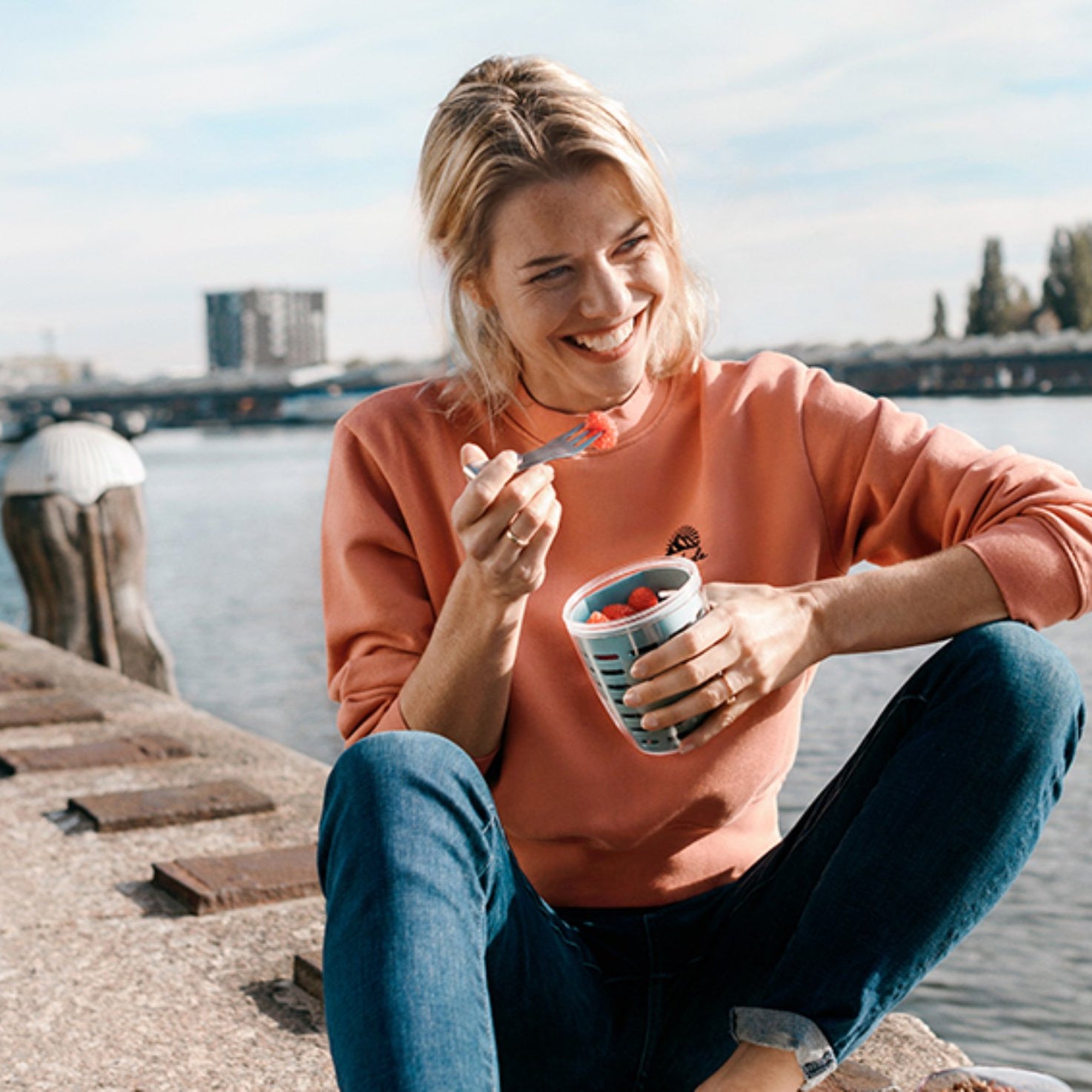 Mepal Ellipse łyżka składana – stal nierdzewna, w etui, do lunchboxa