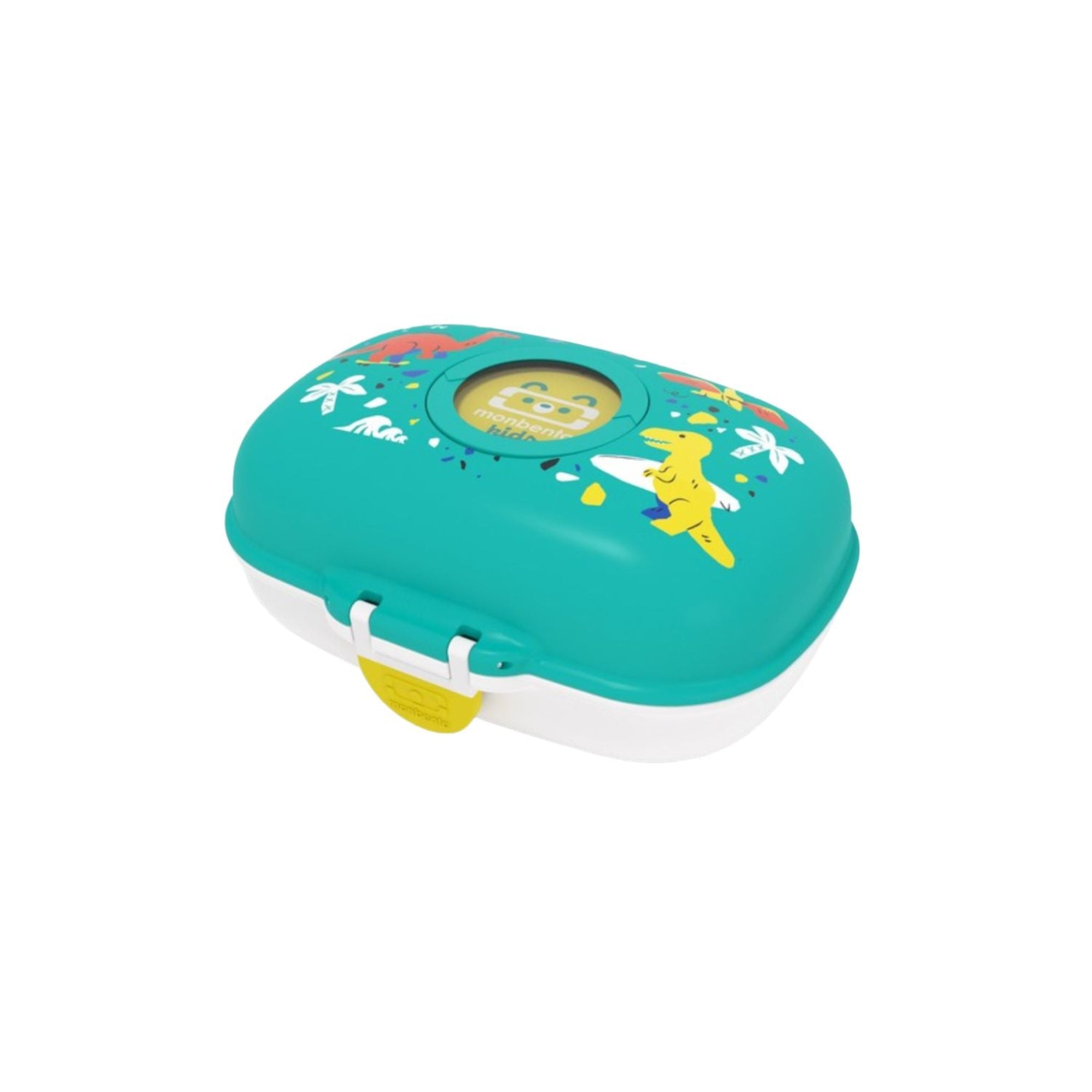 Monbento Gram Dino  – kompaktowy lunchbox dla dzieci. Lekki, szczelny i bez BPA. Idealny na kanapki, owoce i przekąski do szkoły i na wycieczkę, wzór: dinozaury