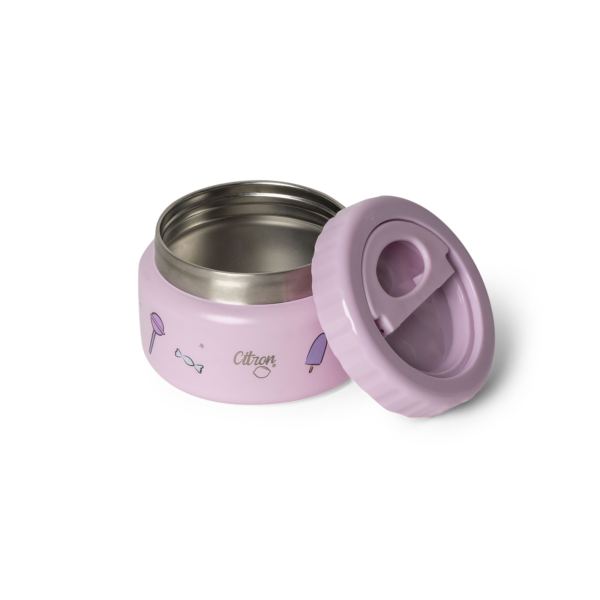 Termos Citron Small Food Jar Stormy Unicorn 250 ml – stal nierdzewna, szczelny, bez BPA, wzór jednorożce, dla dzieci i dorosłych, trzyma ciepło do 6h