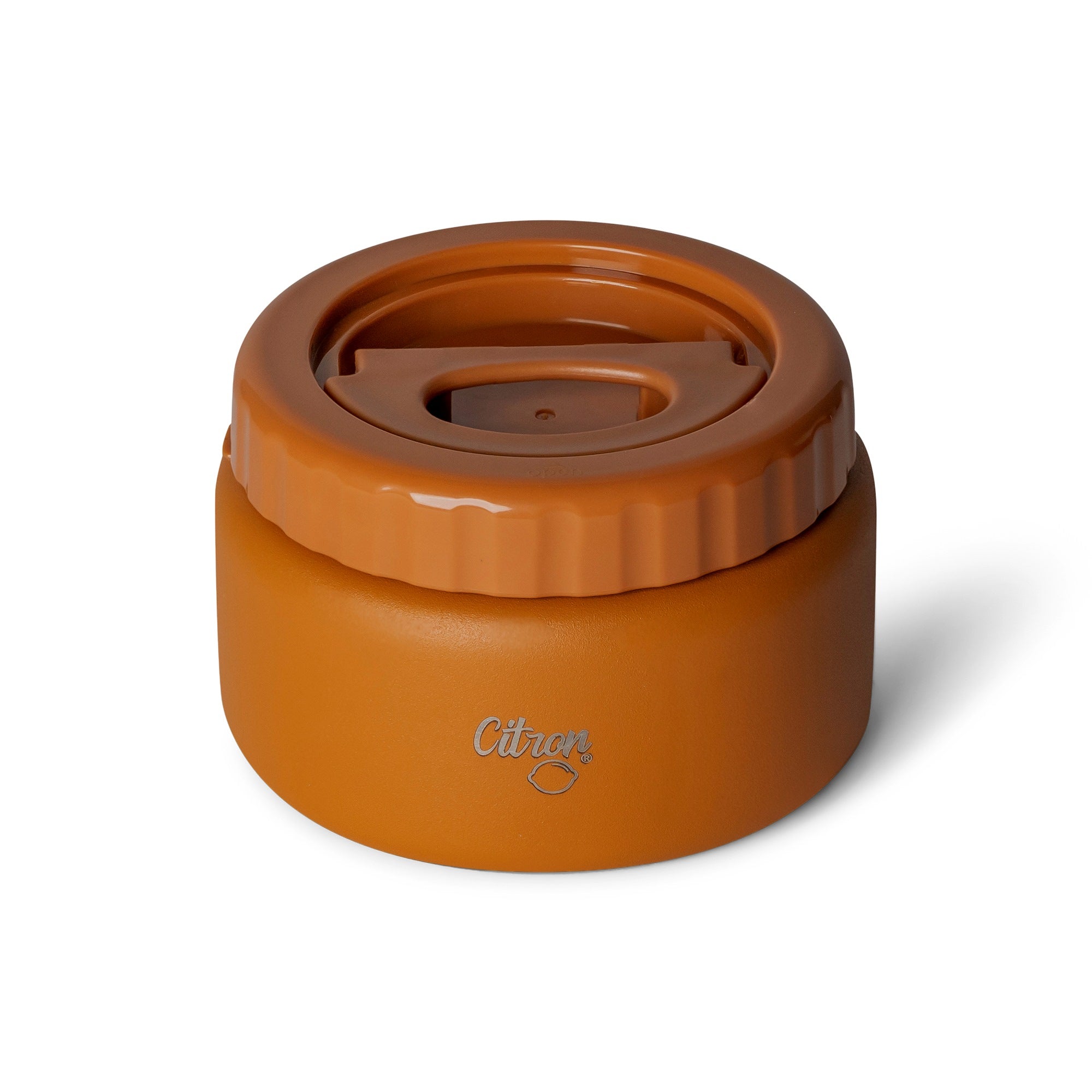 Termos Citron Small Food Jar Caramel 250 ml – stal nierdzewna, szczelny, bez BPA, dla dzieci i dorosłych, trzyma ciepło do 6h