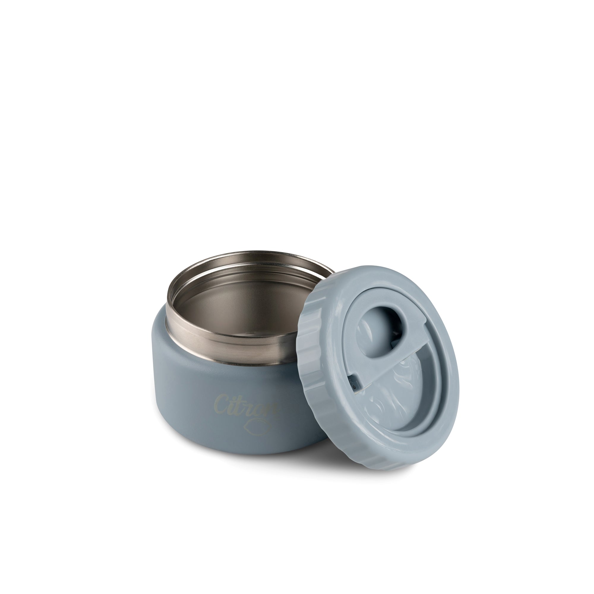 Termos Citron Small Food Jar Dusty Blue 250 ml – stal nierdzewna, szczelny, bez BPA, niebieski, dla dzieci i dorosłych, trzyma ciepło do 6h