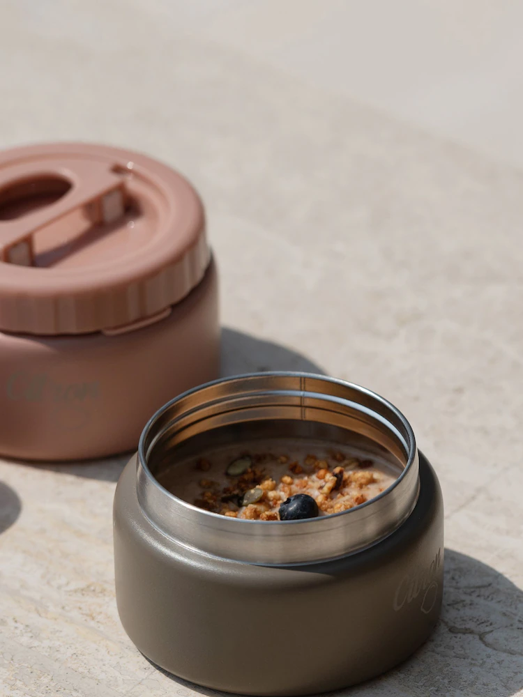 Termos Citron Small Food Jar Green 250 ml – stal nierdzewna, szczelny, bez BPA, zielony, dla dzieci i dorosłych, trzyma ciepło do 6h