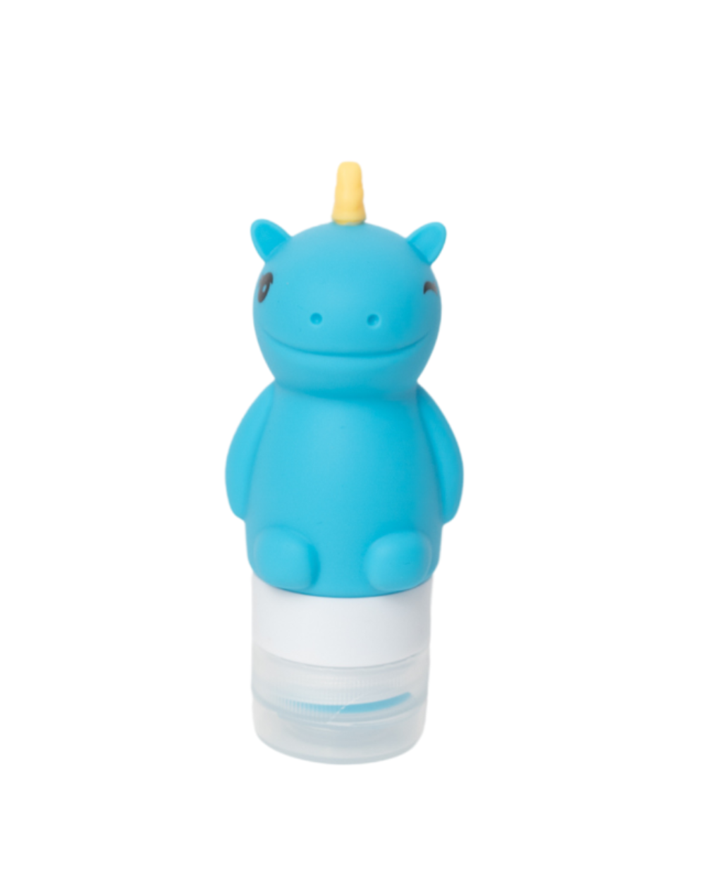 Mini butelki na sos Yumbox – kolorowe jednorożce, szczelne i łatwe w użyciu przez dzieci, kolor: niebieski