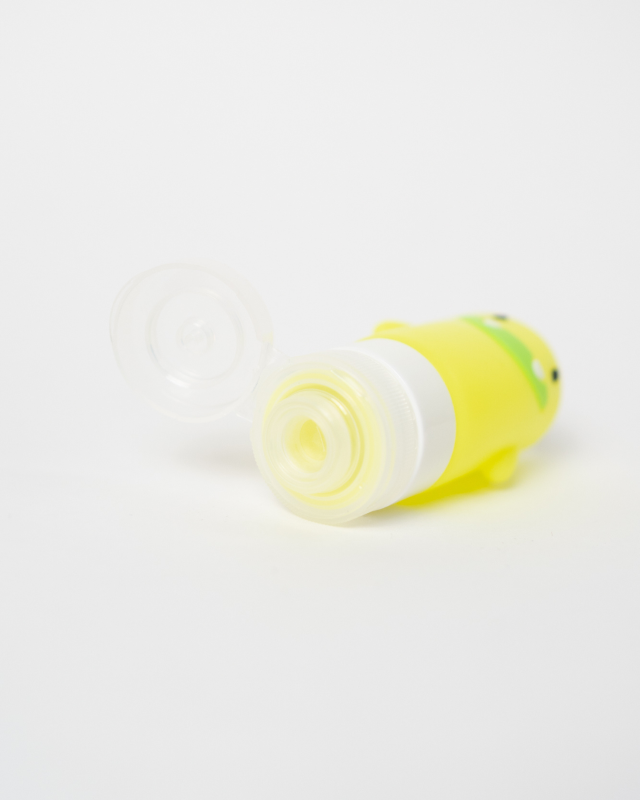 Mini butelki na sos Yumbox – kolorowe potworki, szczelne i łatwe w użyciu przez dzieci, kolor: zielony