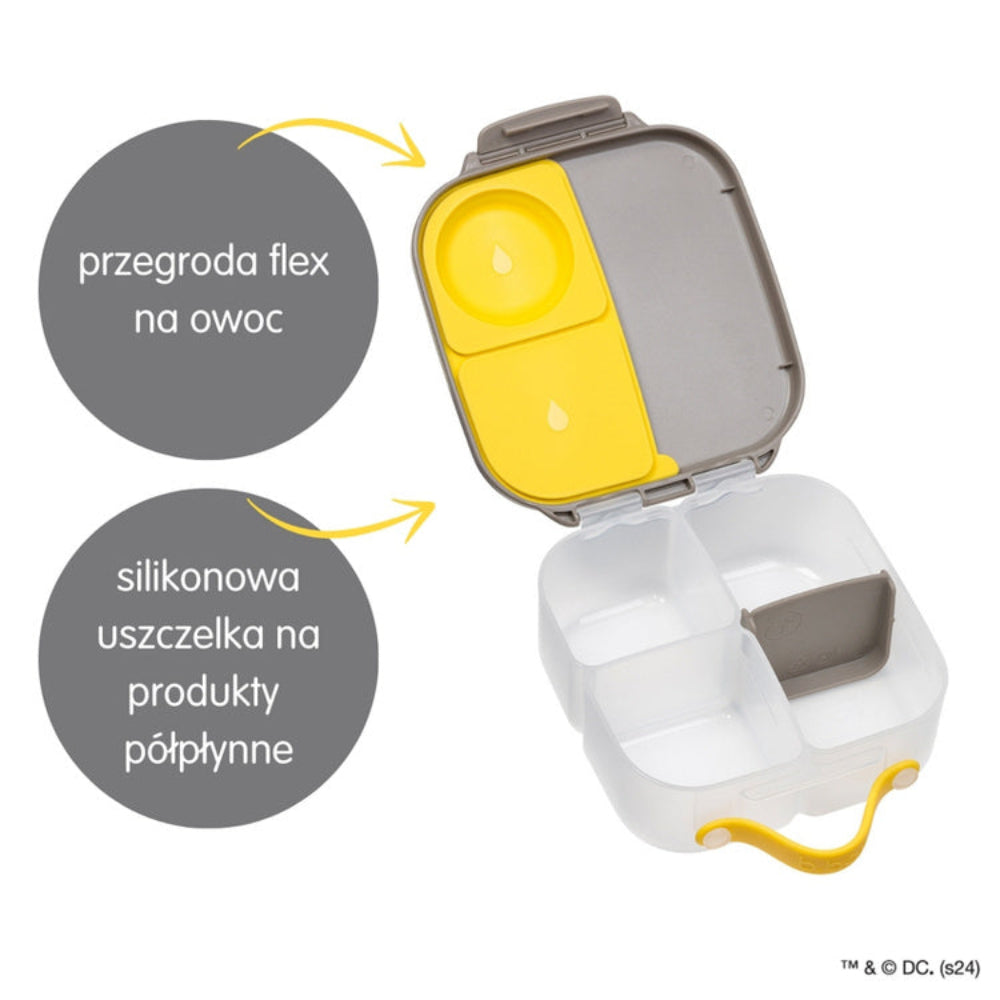 Mini lunchbox B.box – kompaktowy, szczelny i idealny na drugie śniadanie, wzór: Batman