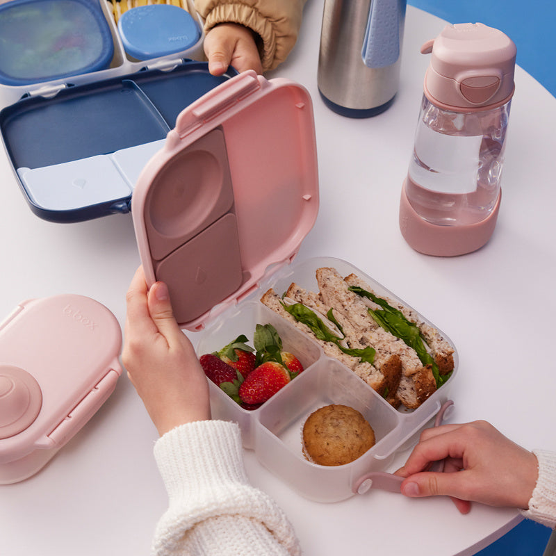 Mini lunchbox B.box – kompaktowy, szczelny i idealny na drugie śniadanie, kolor: różowy