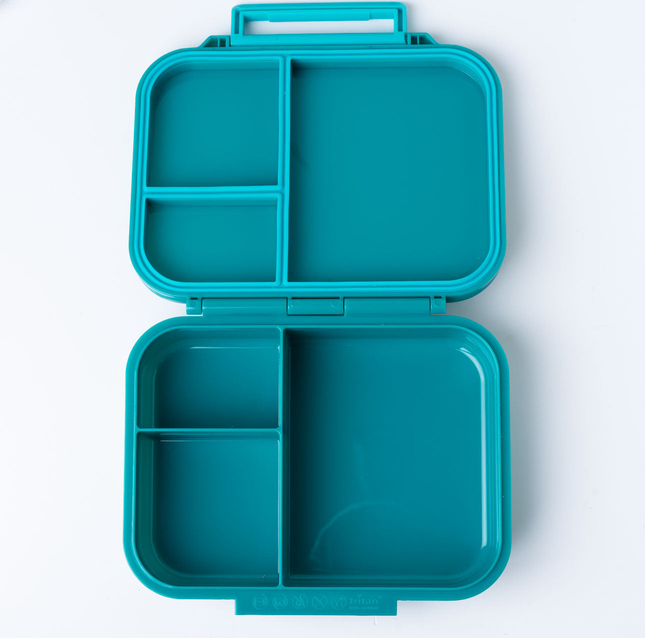 Lekkabox Classic Petrol – lekka mini śniadaniówka z 3 przegródkami, szczelna i bez BPA, idealna do szkoły, przedszkola i pracy.