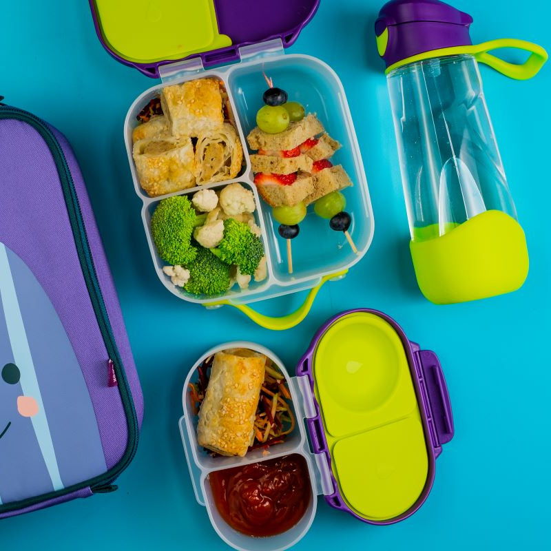 Mini lunchbox B.box – kompaktowy, szczelny i idealny na drugie śniadanie, kolor: fioletowy