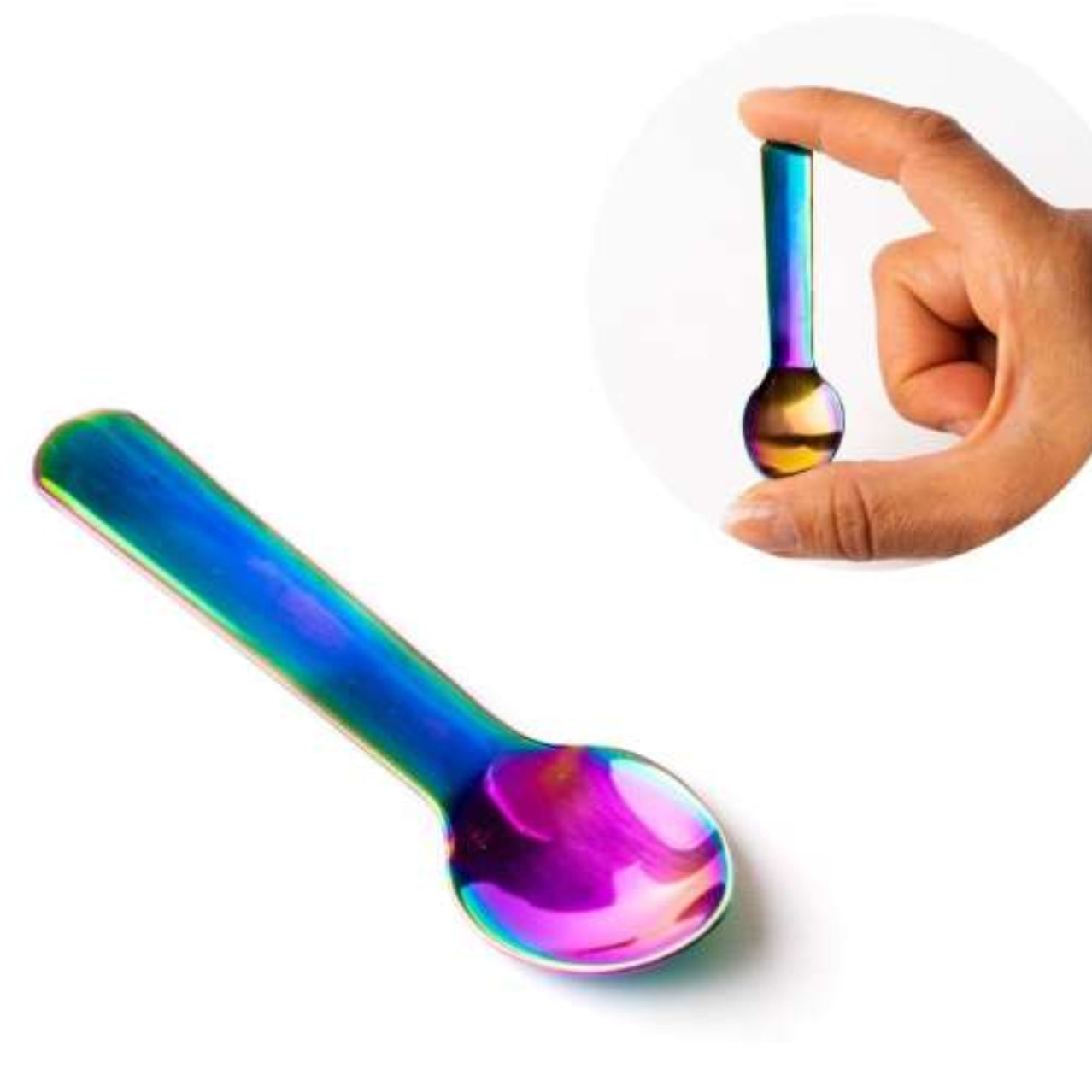 LEKKABOX Mini – mała łyżeczka do jogurtu, dipów i musów, stal nierdzewna, bez BPA, kolorowa i łatwa do zabrania w podróż