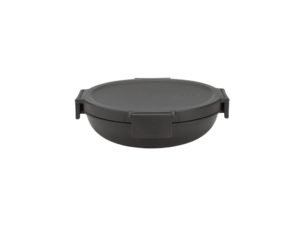 Miska na sałatkę Make & Take Brabantia – szczelna, pojemna 1 L, do mikrofalówki, zamrażarki i zmywarki, idealna do pracy i szkoły, kolor: grafitowy