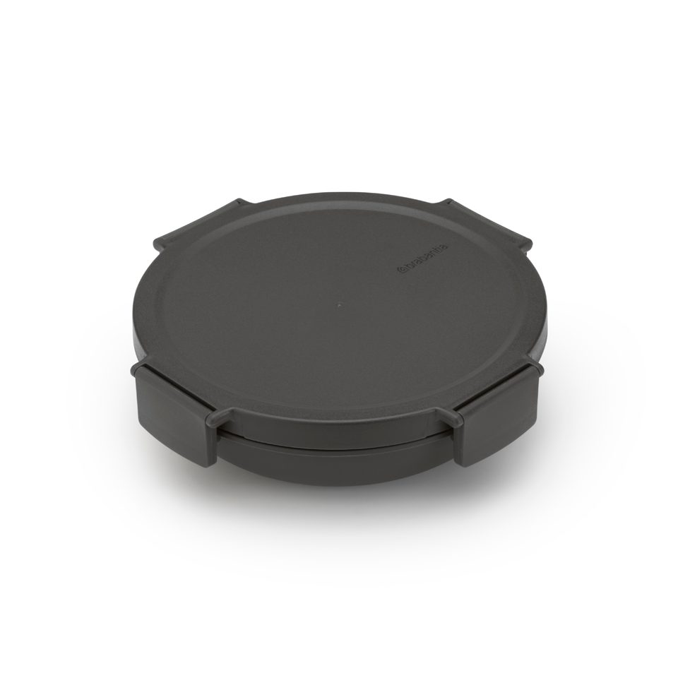 Miska na sałatkę Make & Take Brabantia  – szczelna, pojemna 1 L, do mikrofalówki, zamrażarki i zmywarki, idealna do pracy i szkoły, kolor: grafitowy