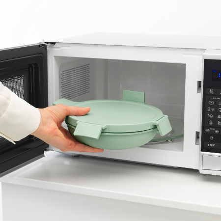 Miska na sałatkę Make & Take Brabantia  – szczelna, pojemna 1 L, do mikrofalówki, zamrażarki i zmywarki, idealna do pracy i szkoły, kolor: zielony