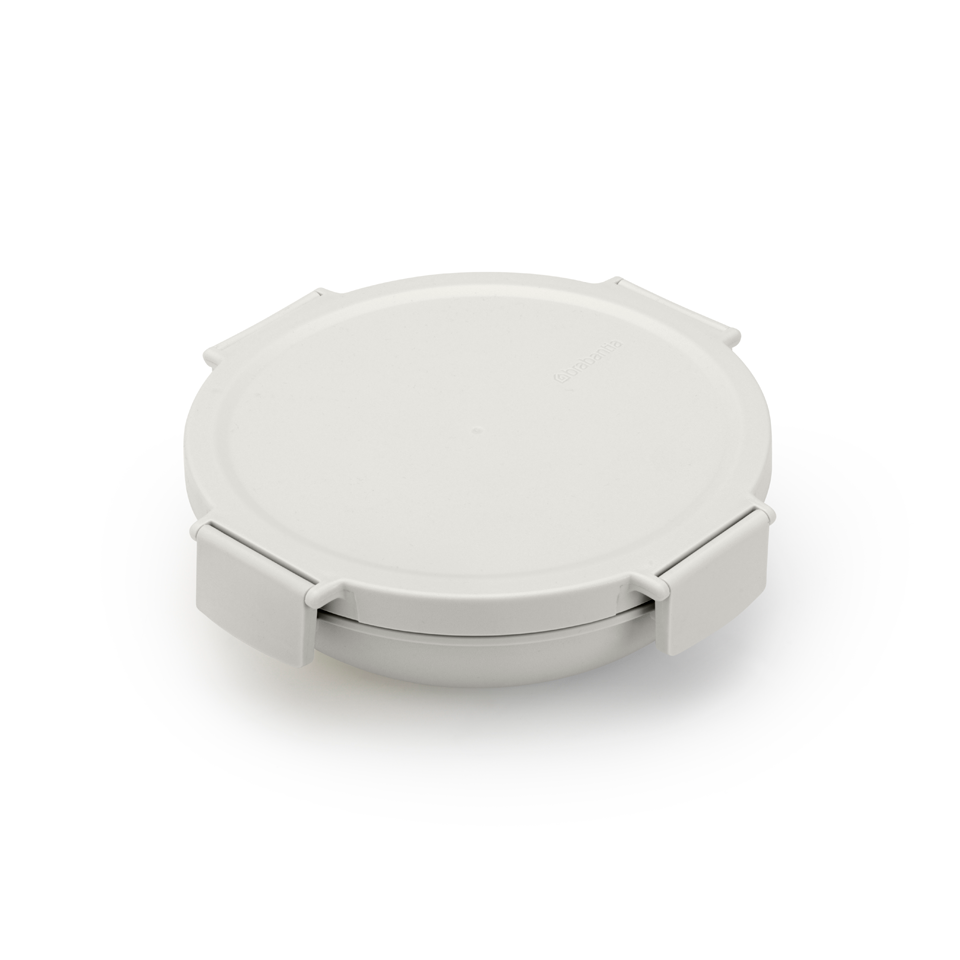 Miska na sałatkę Make & Take Brabantia  – szczelna, pojemna 1 L, do mikrofalówki, zamrażarki i zmywarki, idealna do pracy i szkoły, kolor: szary