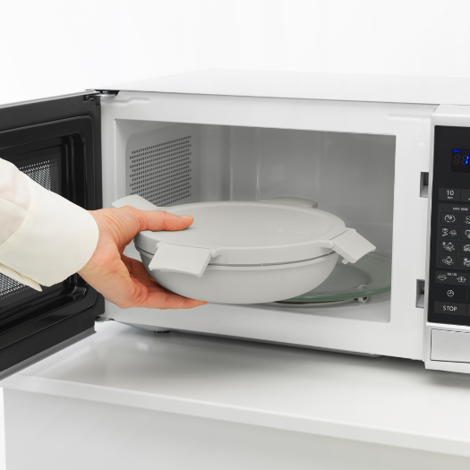 Miska na sałatkę Make & Take Brabantia  – szczelna, pojemna 1 L, do mikrofalówki, zamrażarki i zmywarki, idealna do pracy i szkoły, kolor: szary