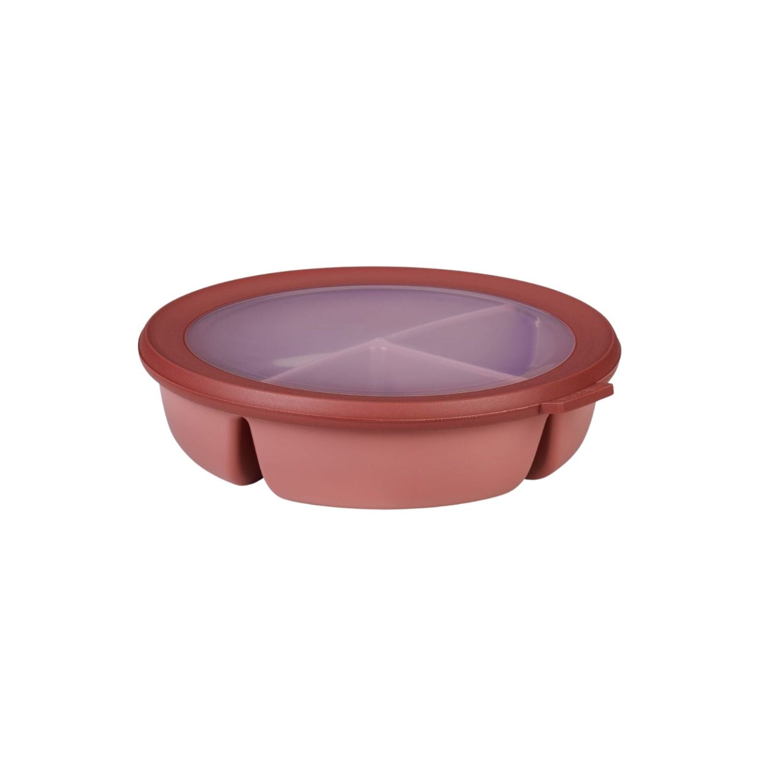 Mepal Cirqula Bento miska z przegródkami – 3 komory, szczelna pokrywka, kolor: vivid mauve