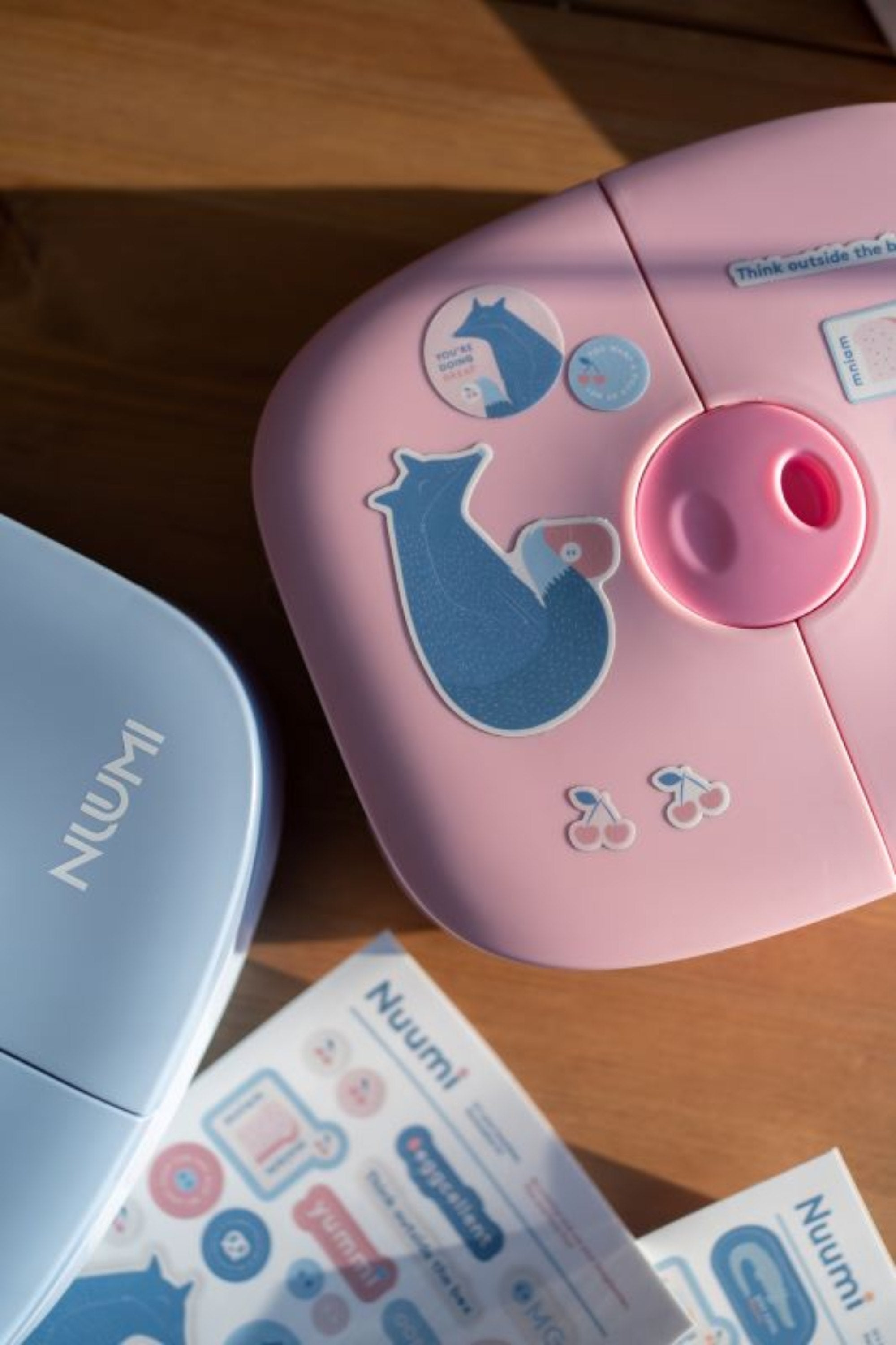 Zestaw wodoodpornych naklejek Nuumi – idealny do butelek, bidonów i lunchboxów, motyw: lis