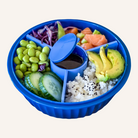 Pojemnik z przegródkami Yumbox Poke Bowl Hawaii Blue – 1l pojemności, szczelna pokrywka, bezpieczny i funkcjonalny, kolor: niebieski
