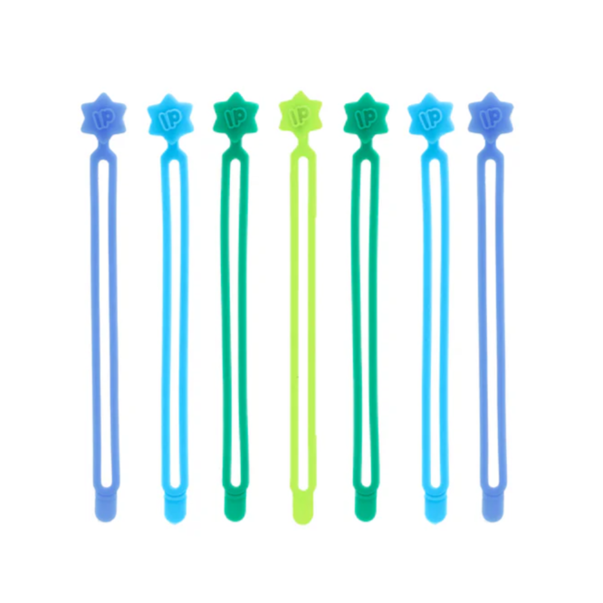 Zestaw 7 opasek Lunch Punch – silikonowe, bezpieczne i wygodne do pakowania wrapów bez bałaganu.