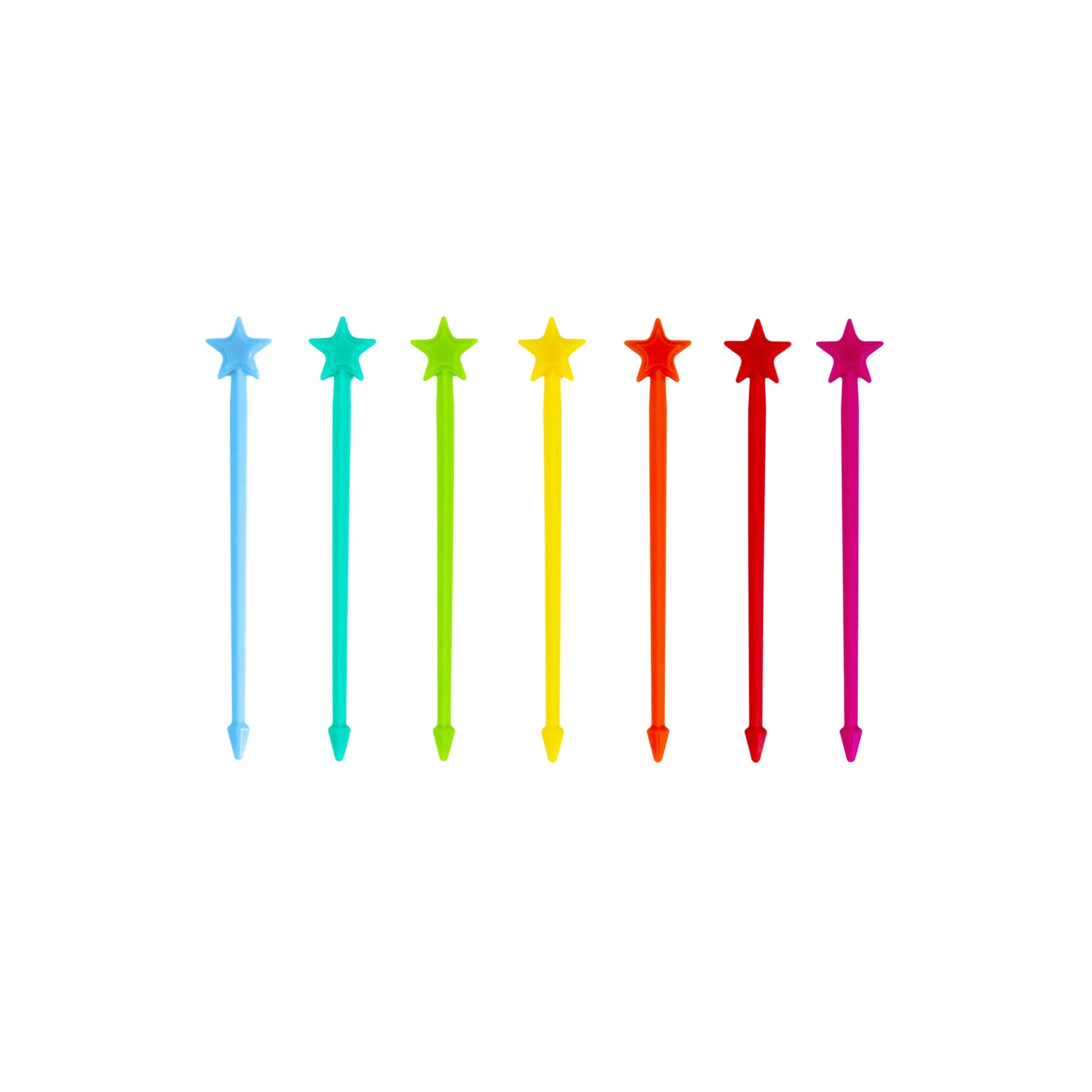 Kolorowe patyczki do przekąsek Lunch Punch– higieniczne, trwałe i wolne od BPA, świetne na kinderbal i do szkoły.