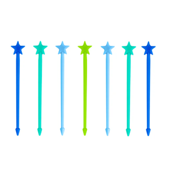 Kolorowe patyczki do przekąsek Lunch Punch– higieniczne, trwałe i wolne od BPA, świetne na kinderbal i do szkoły.