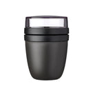 Mepal Lunch Pot – dwupoziomowy pojemnik na lunch z oddzielnymi komorami, kolor: nordic black