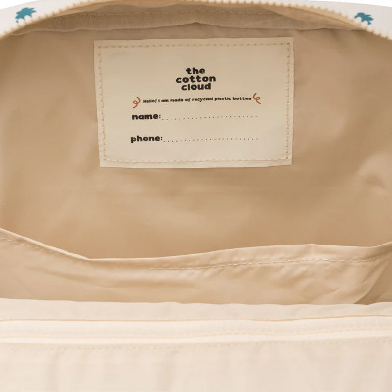 Plecak The Cotton Cloud – lekki, pojemny, z regulowanymi szelkami i kieszenią na bidon, idealny do przedszkola i szkoły, wzór: pies