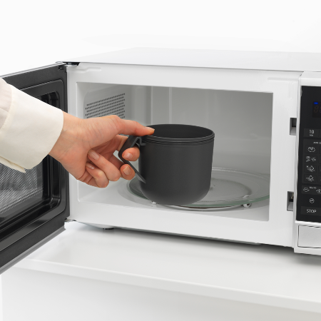 Pojemnik na owsiankę Make & Take Brabantia – szczelny kubek 600 ml z odkręcanym pojemnikiem na dodatki, idealny do pracy i szkoły, bezpieczny, wielofunkcyjny i ekologiczny, kolor: czarny