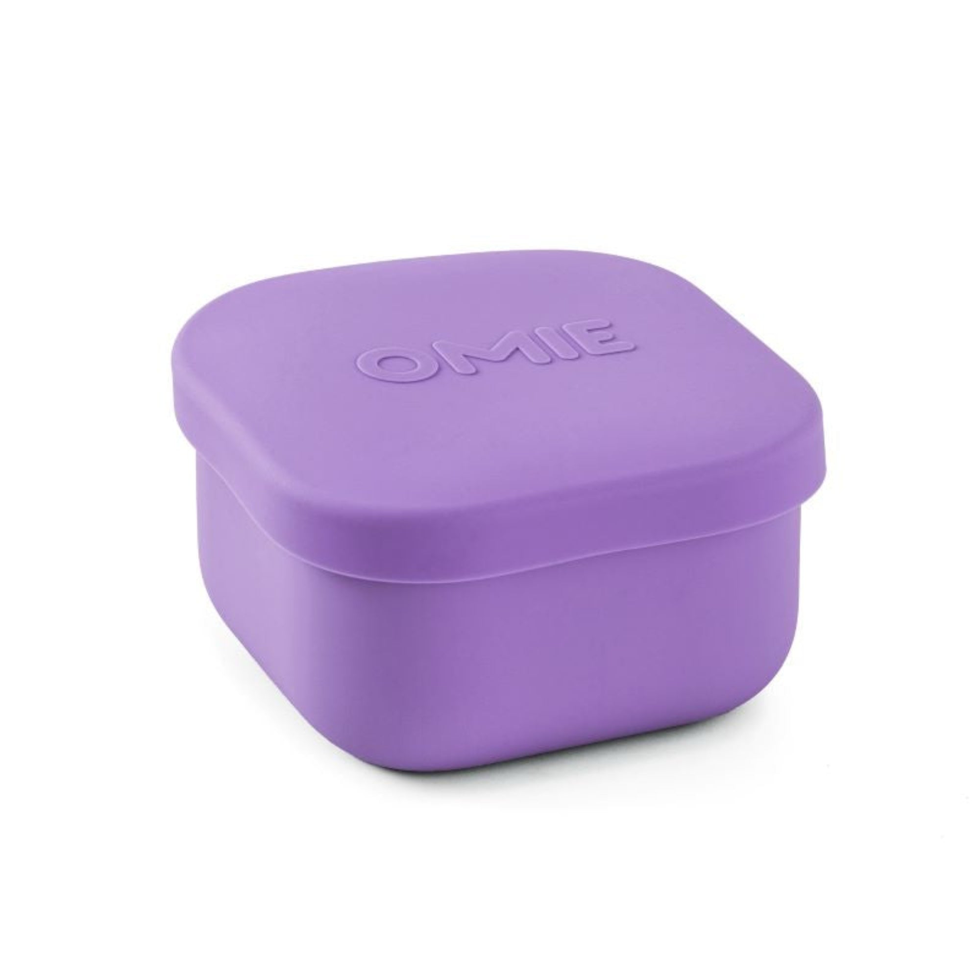 OmieSnack – silikonowy pojemnik na przekąski, pasuje do OmieBox, szczelny i bezpieczny, kolor: fioletowy