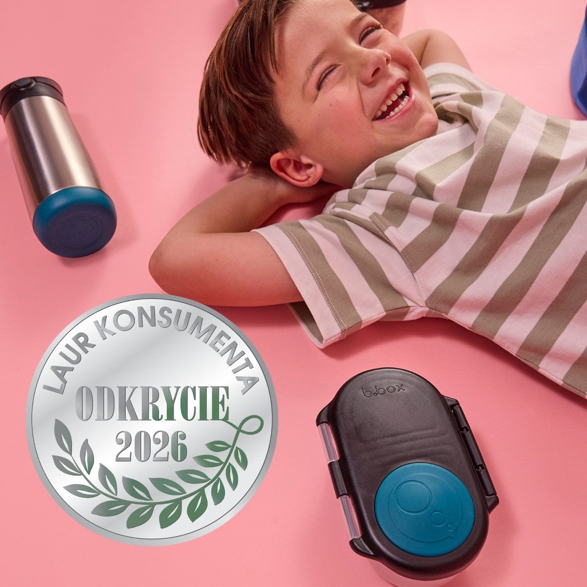 B.box Snackbox Night Vision – poręczny pojemnik na dipy, owoce i orzechy
