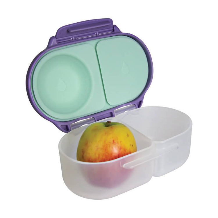 Praktyczne pudełko na przekąski do auta i wózka – b.box Snackbox Lilac Pop