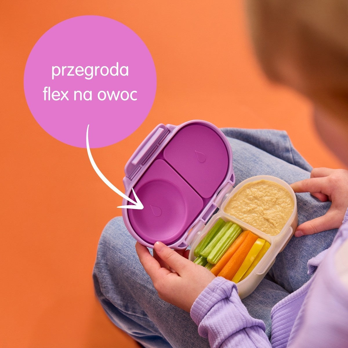 Mały pojemnik b.box Snackbox Night Vision wolny od BPA i ftalanów