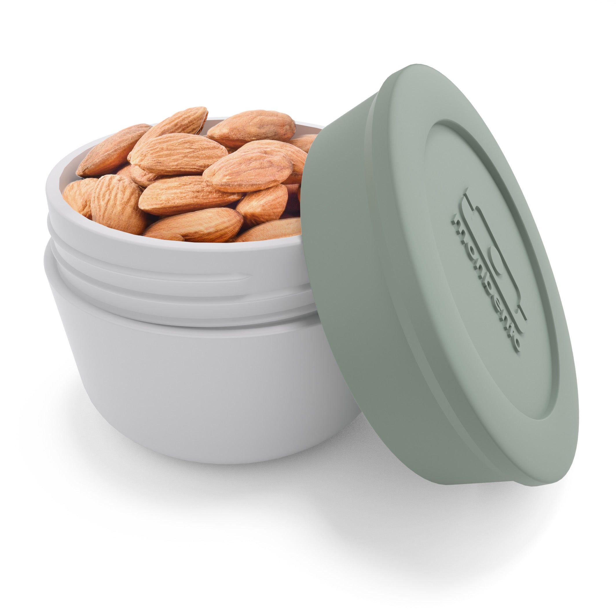 Monbento Temple L Natural Green – szczelny pojemnik 75 ml na sosy, dipy i jogurty. Kompatybilny z bento boxami, bez BPA, do mikrofalówki i zmywarki, kolor: zielony