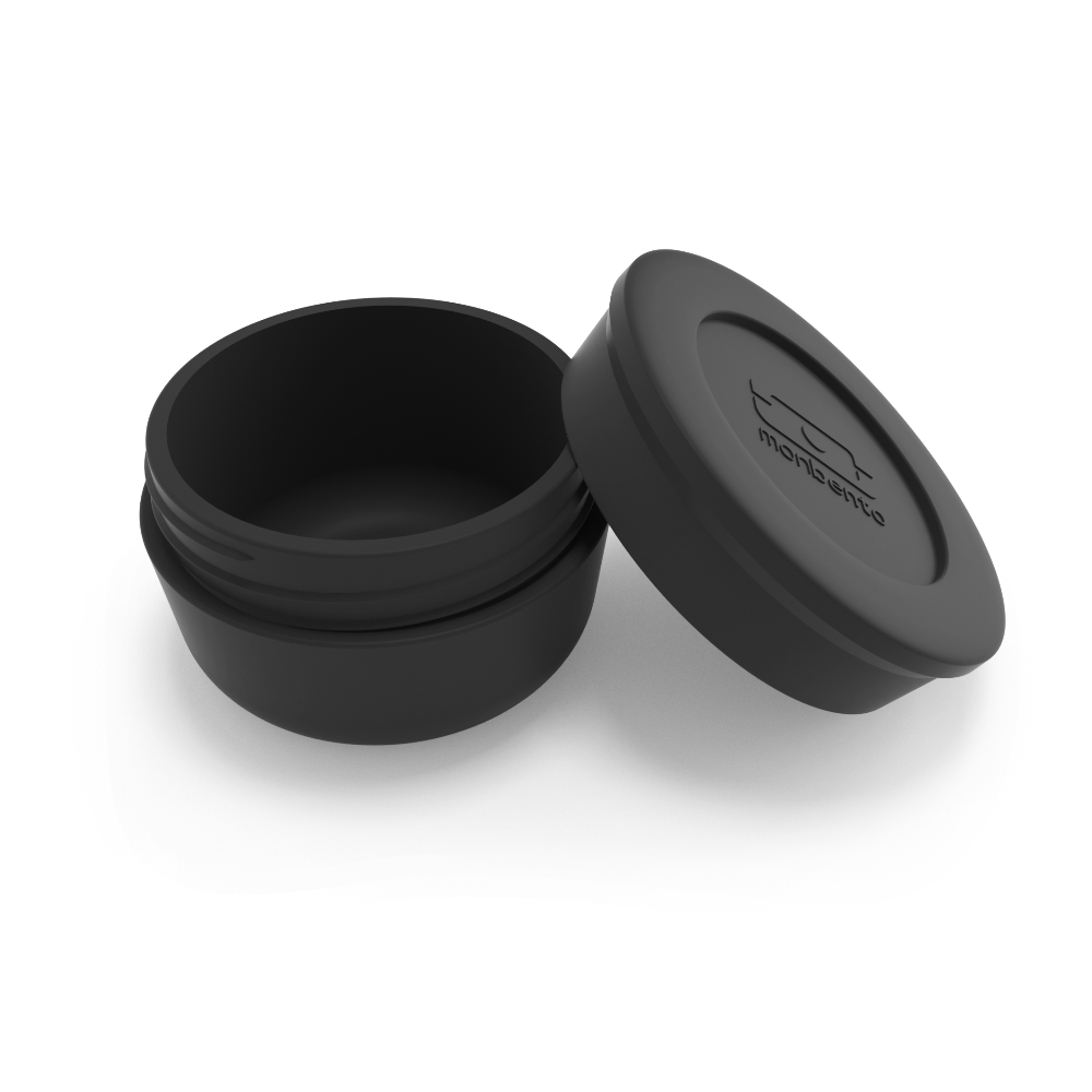 Monbento Temple L Onyx– szczelny pojemnik 35 ml na sosy, dipy i jogurty. Kompatybilny z bento boxami, bez BPA, do mikrofalówki i zmywarki, kolor: czarny