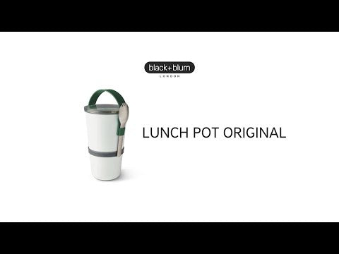 Black+Blum Lunch Pot – dwupoziomowy pojemnik z uchwytem i sporkiem. Szczelny, lekki i funkcjonalny – idealny do pracy, szkoły i podróży.
