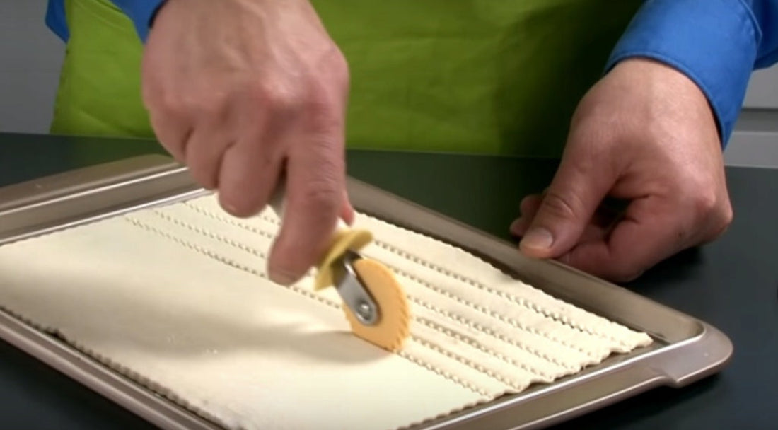 Tescoma DELÍCIA radełko do ciasta – do pierogów i ravioli, stal nierdzewna, ergonomiczne, trwałe, do zmywarki