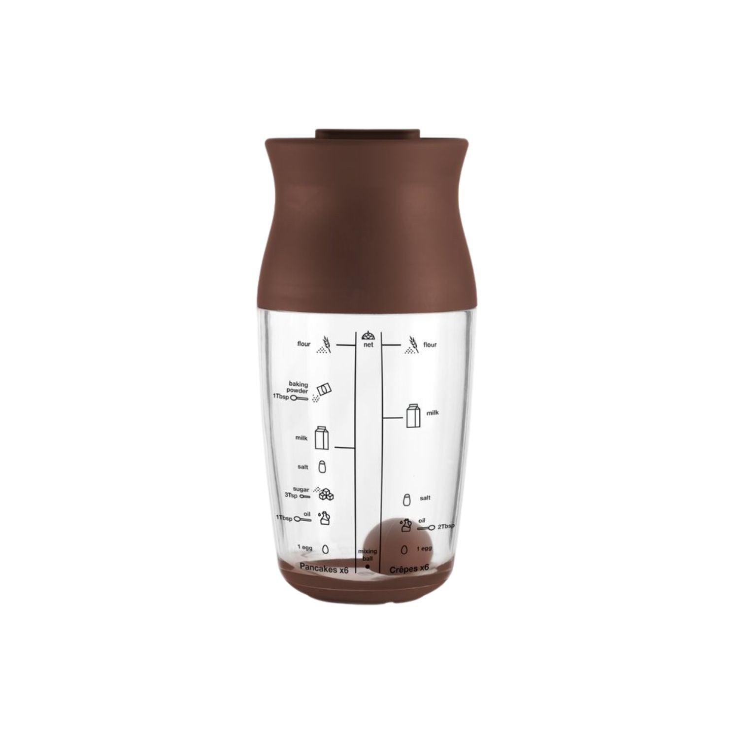 Shaker do naleśników Lékué do szybkiego mieszania ciasta