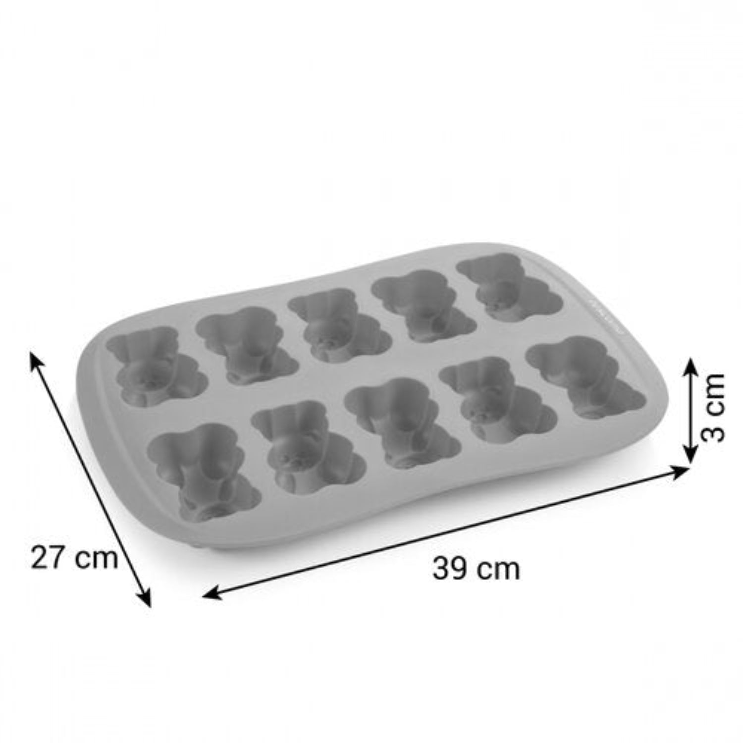 Tescoma DELÍCIA – silikonowa forma do pieczenia na 10 misiów z nadzieniem, nieprzywierająca, łatwa w czyszczeniu, idealna dla dzieci.