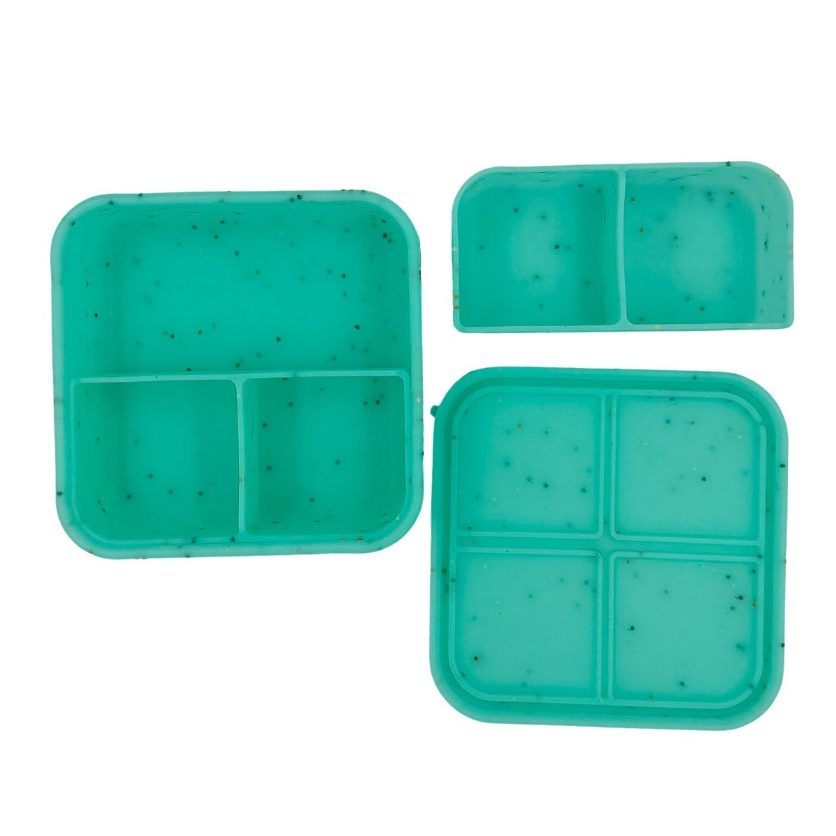 ABC Lunchies Aqua Pop – błękitna silikonowa śniadaniówka bento dla dzieci