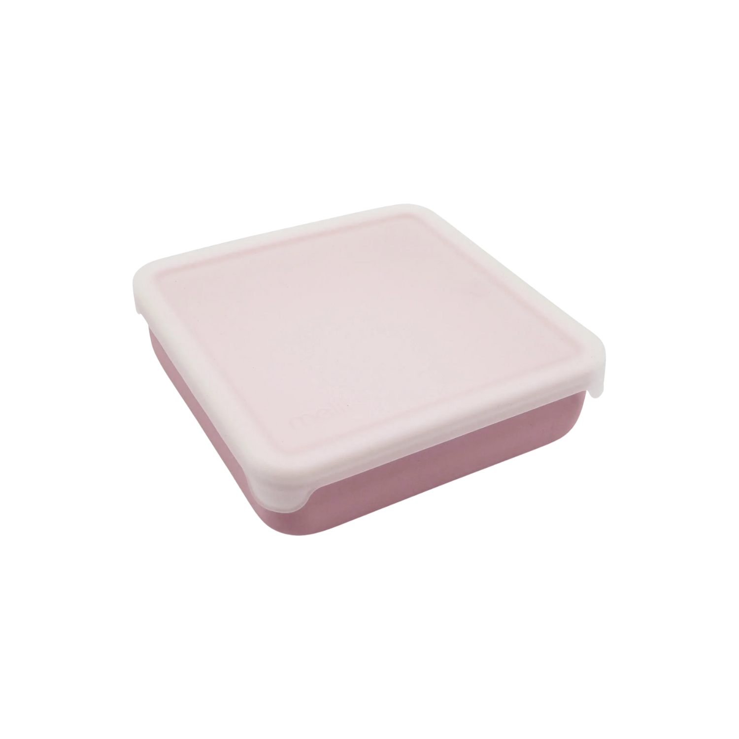 Silikonowy pojemnik na kanapki Melii - łatwe otwieranie, trwały, odporny na zarysowania, bezpieczny dla zdrowia, idealny do pracy i szkoły, kolor: różowy